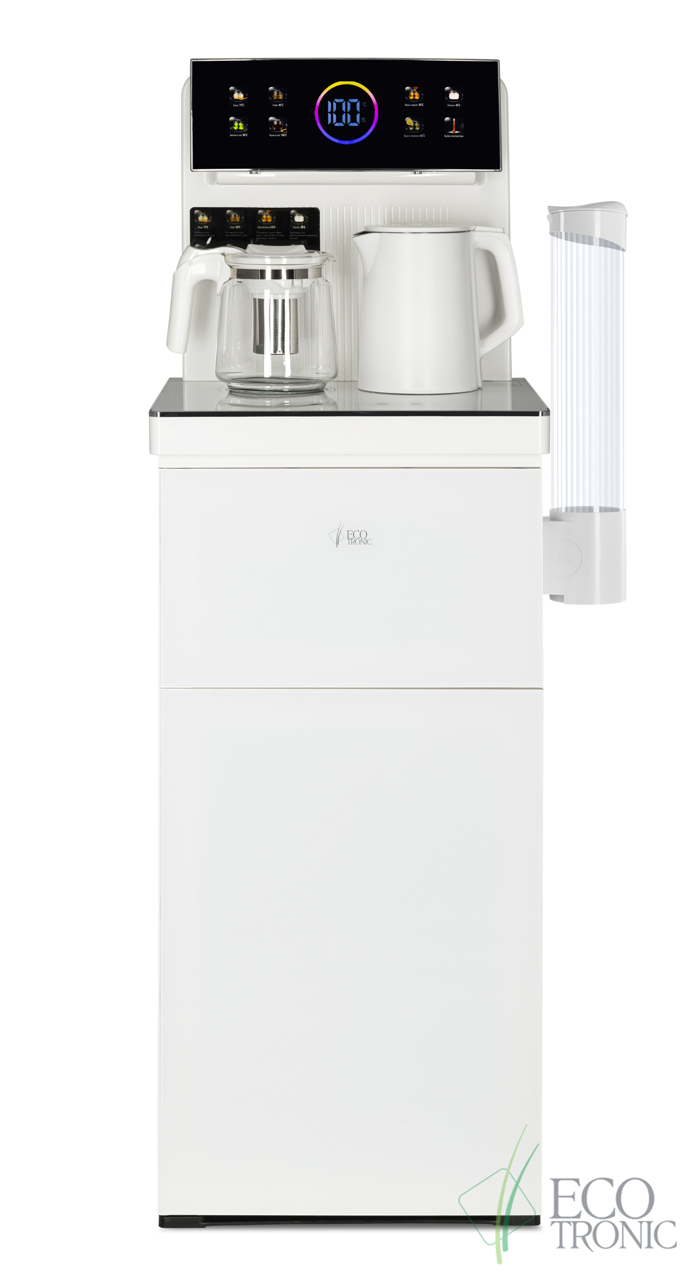 Кулер с чайным столиком Ecotronic TB25-LNR белый